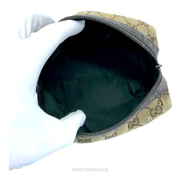 🔴 Gucci Zip Pouch - GG Canvas Brown - Picture 8 of 10